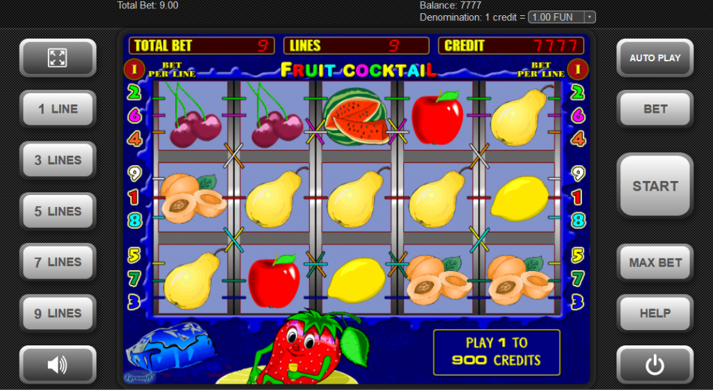 fruit cocktail играть на деньги